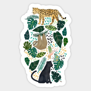 Emerald Rain Forest Animals Sticker